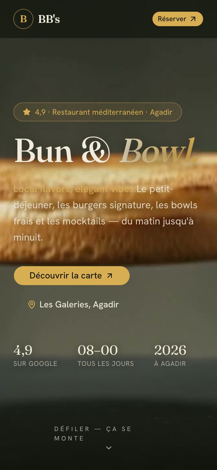 BB's — Bun & Bowl sur mobile