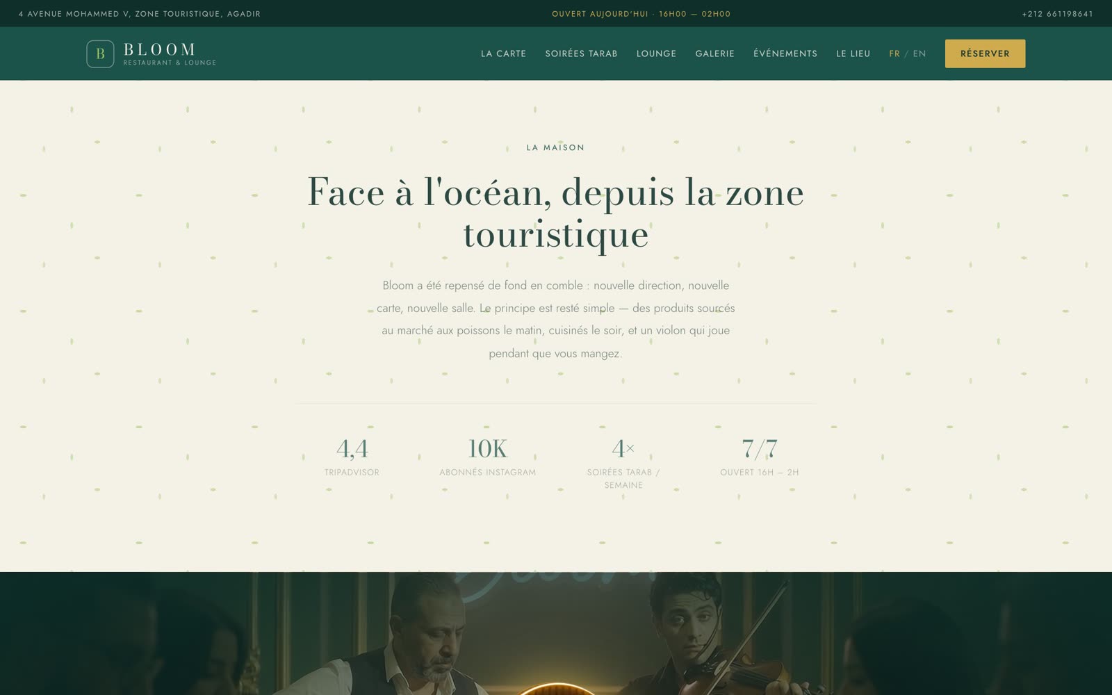 Bloom — section du site