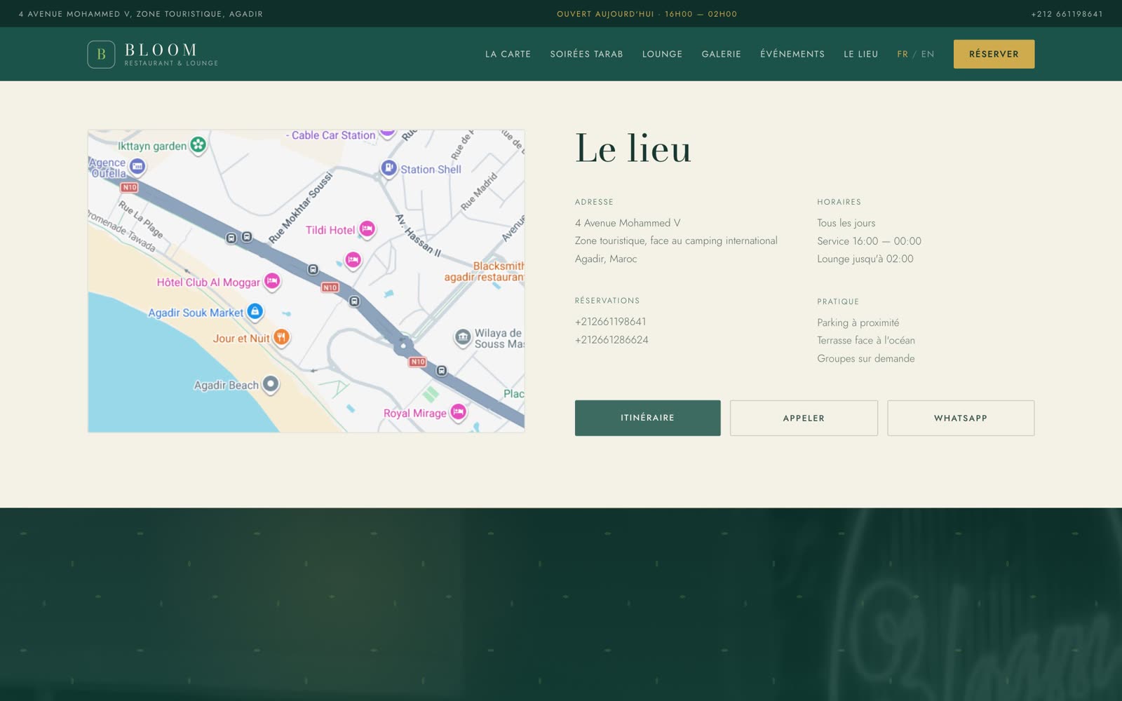 Bloom — section du site