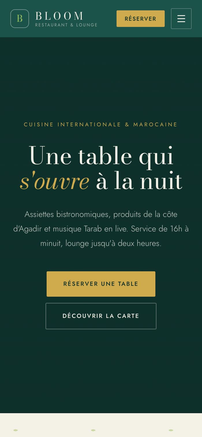 Bloom sur mobile