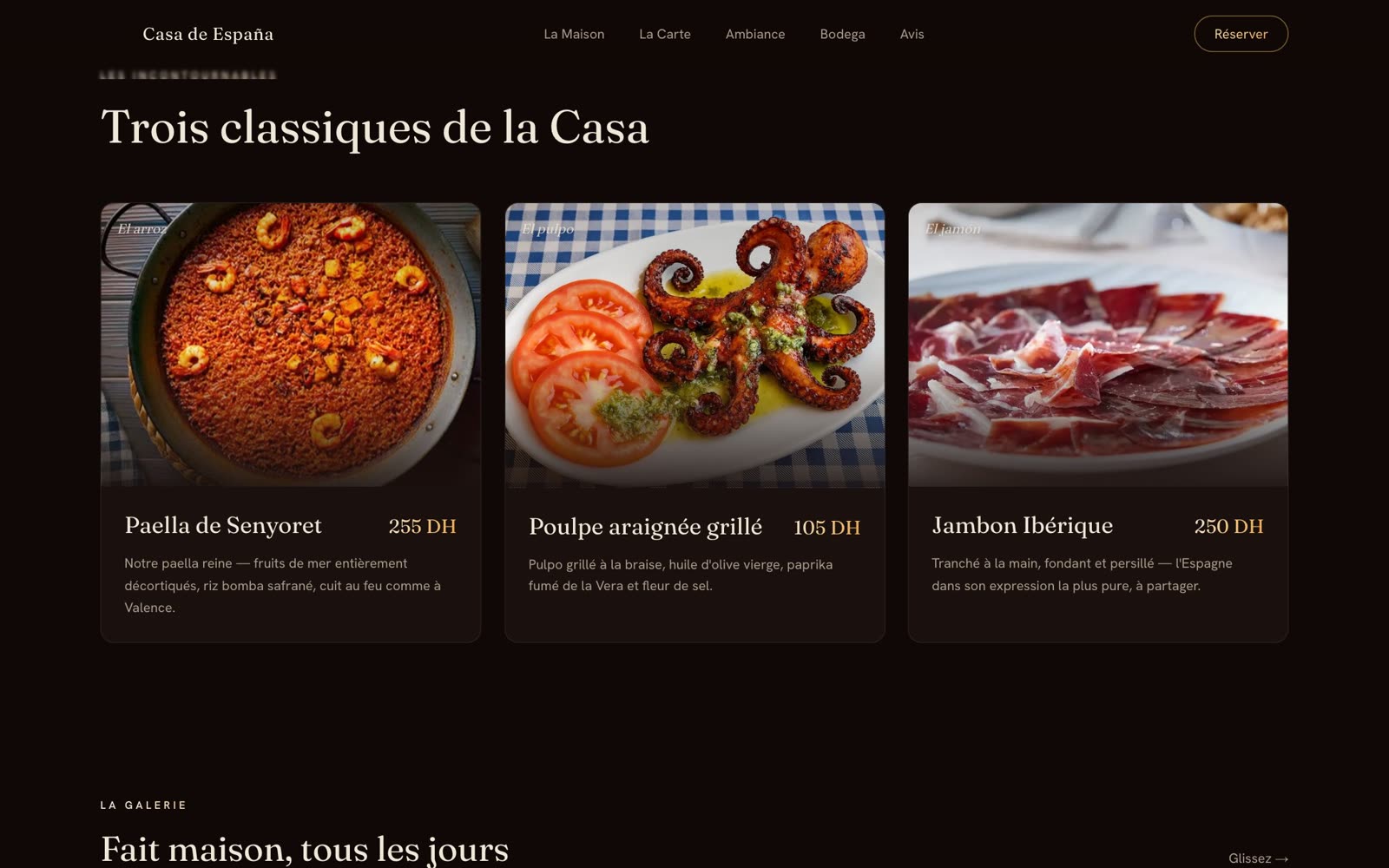 Casa de España — section du site