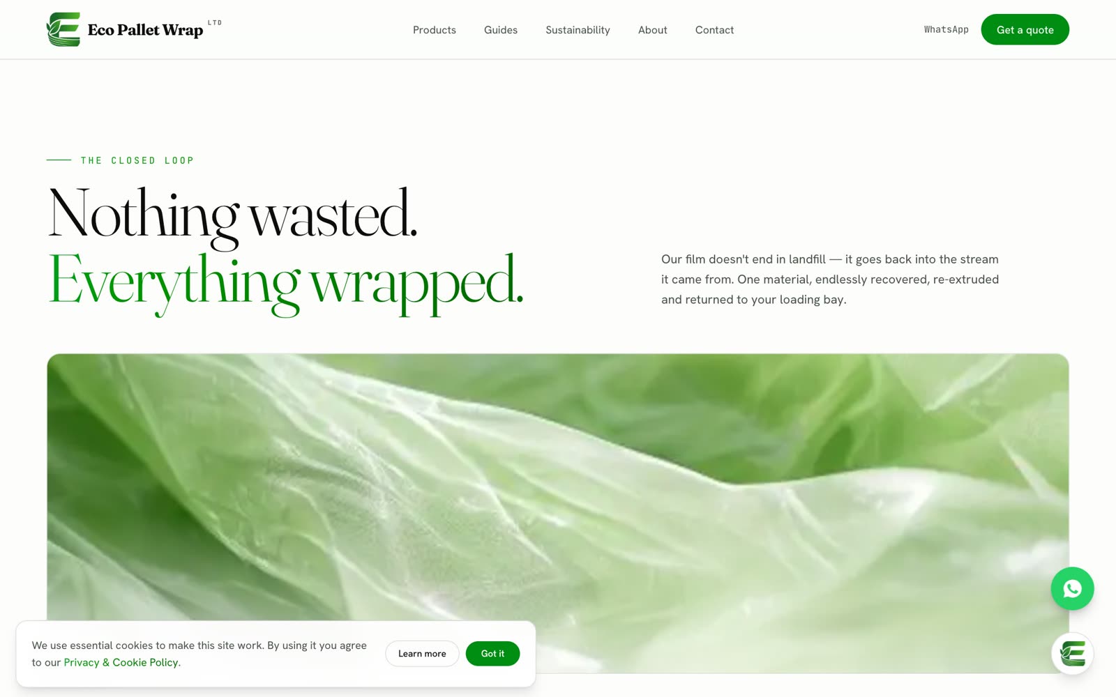 Eco Pallet Wrap — section du site
