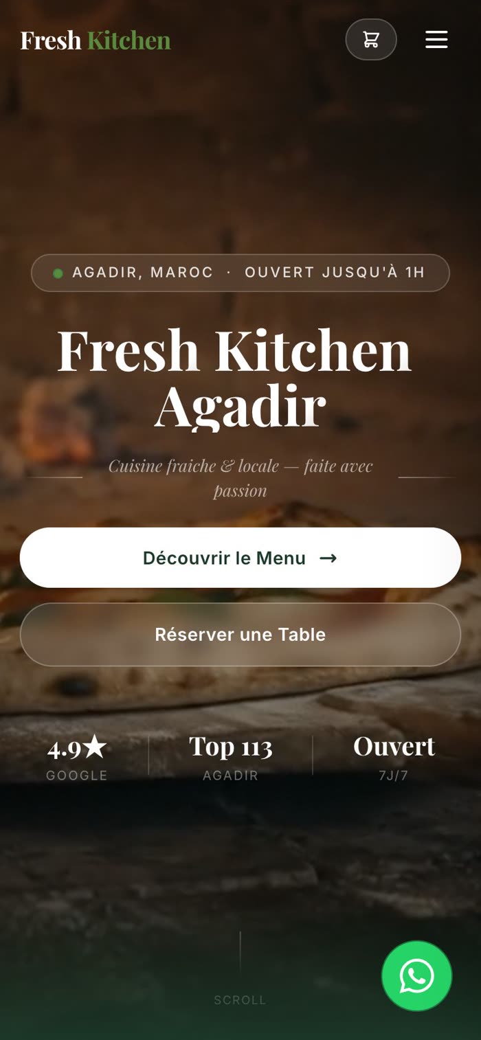 Fresh Kitchen sur mobile