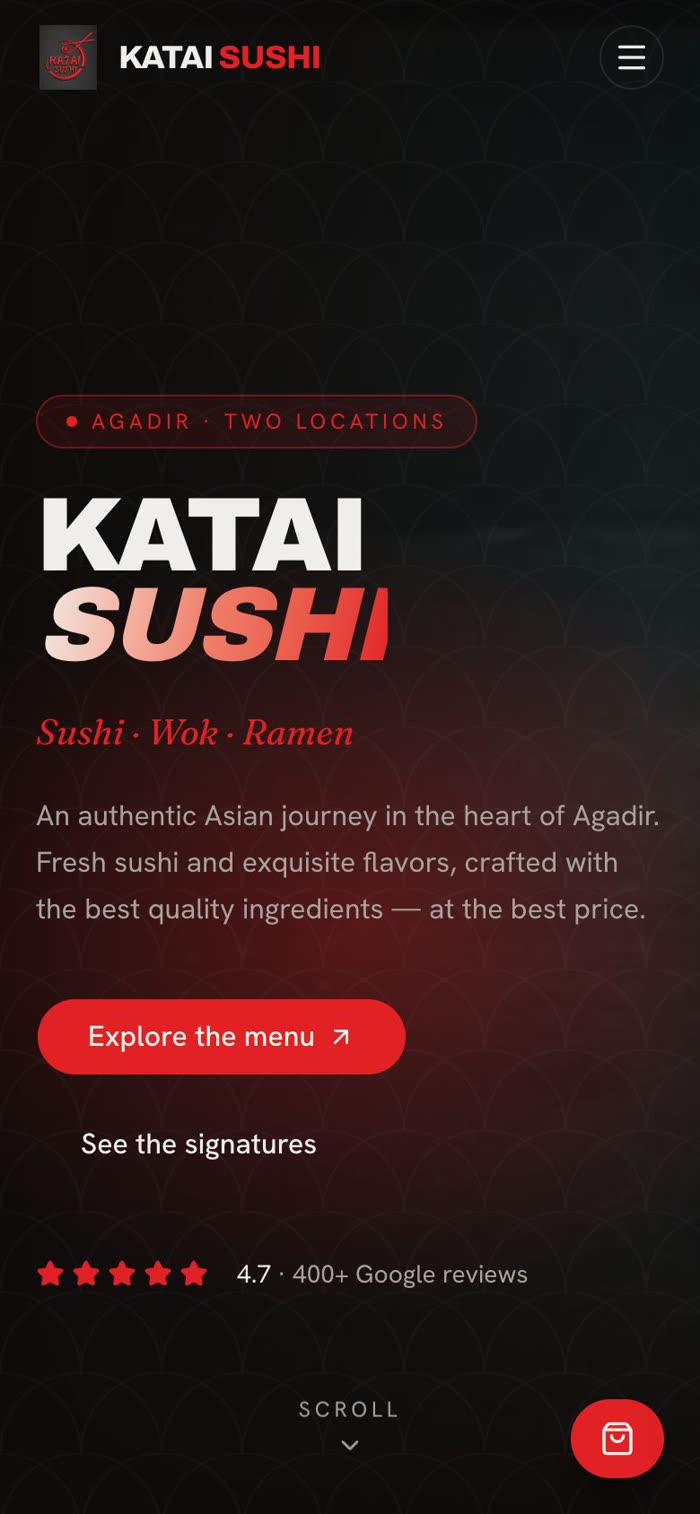 Katai Sushi sur mobile