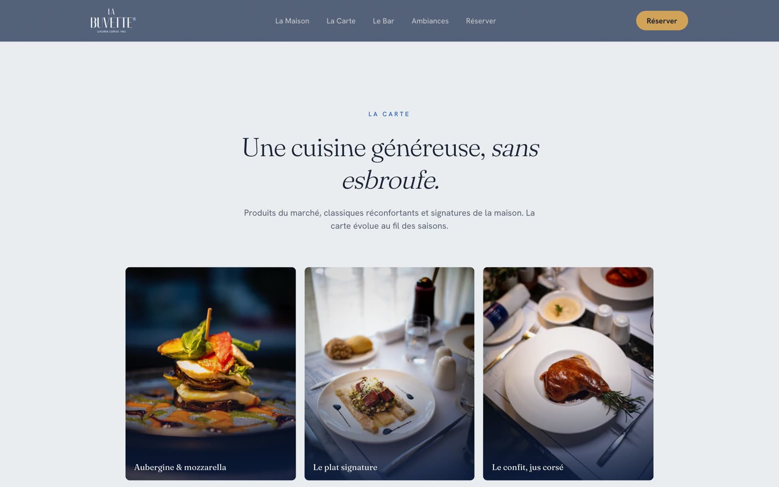La Buvette — section du site