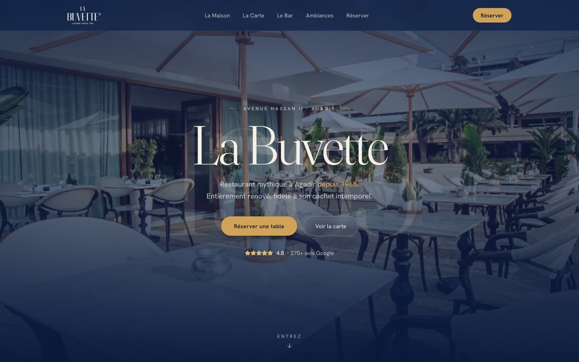 La Buvette — page d'accueil