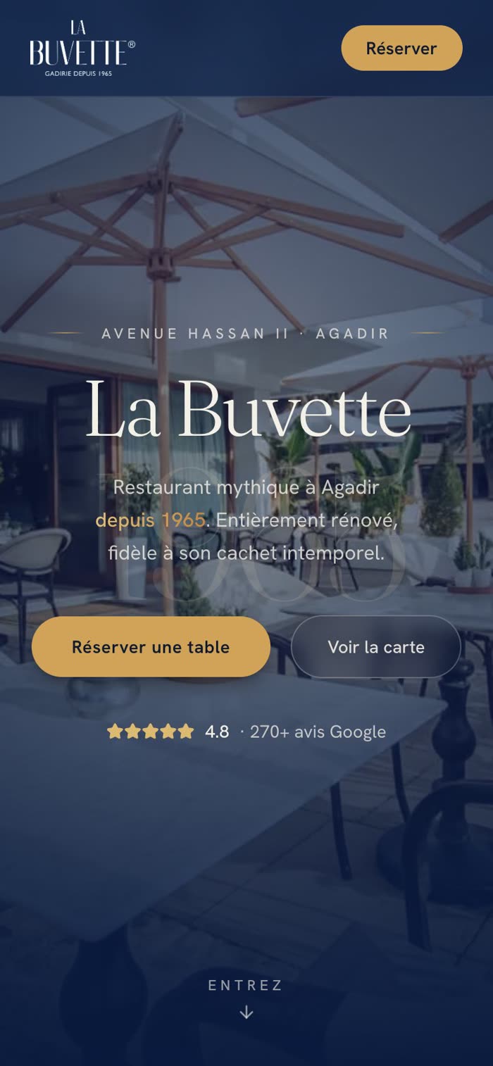 La Buvette sur mobile