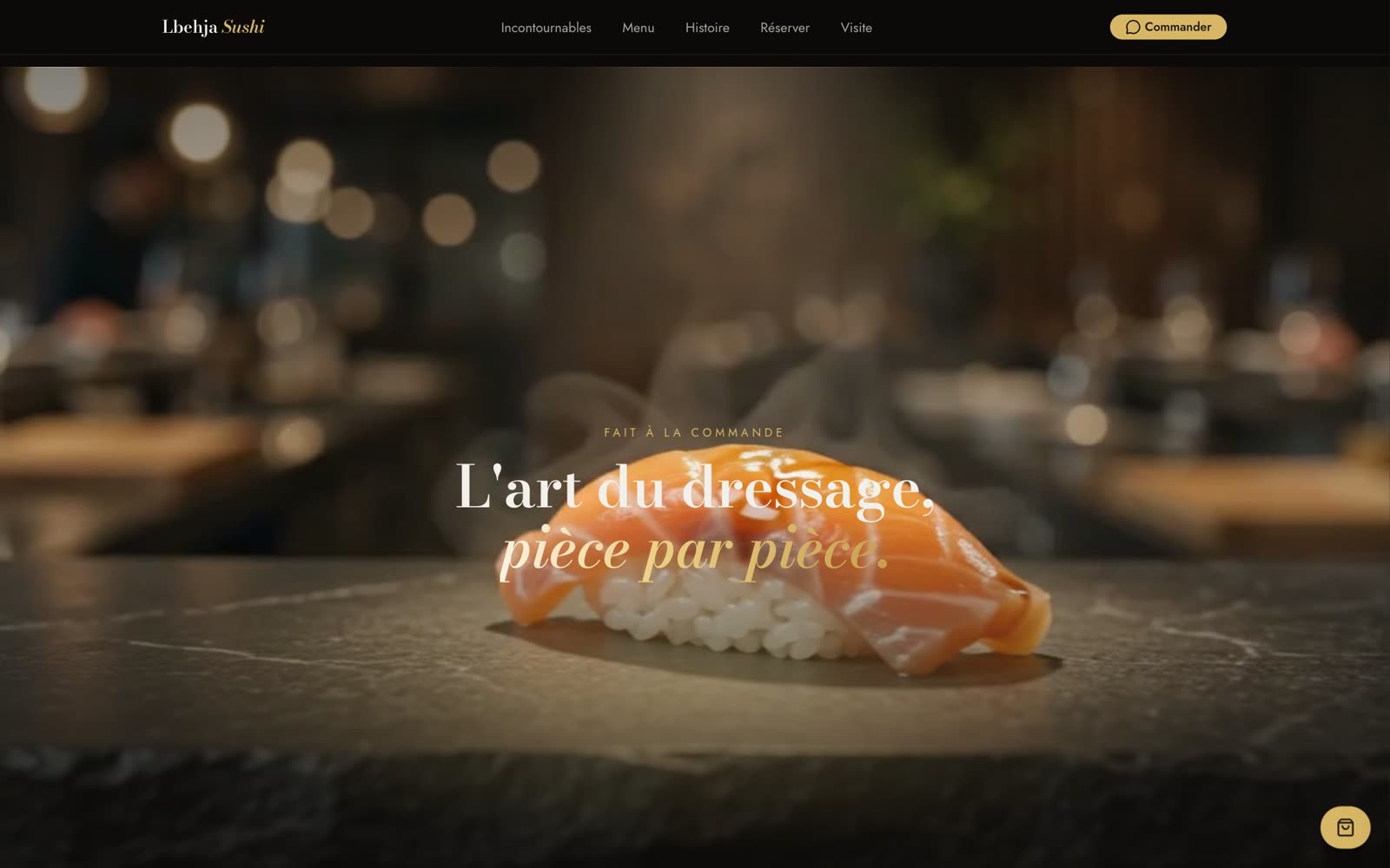 Lbehja Sushi — section du site