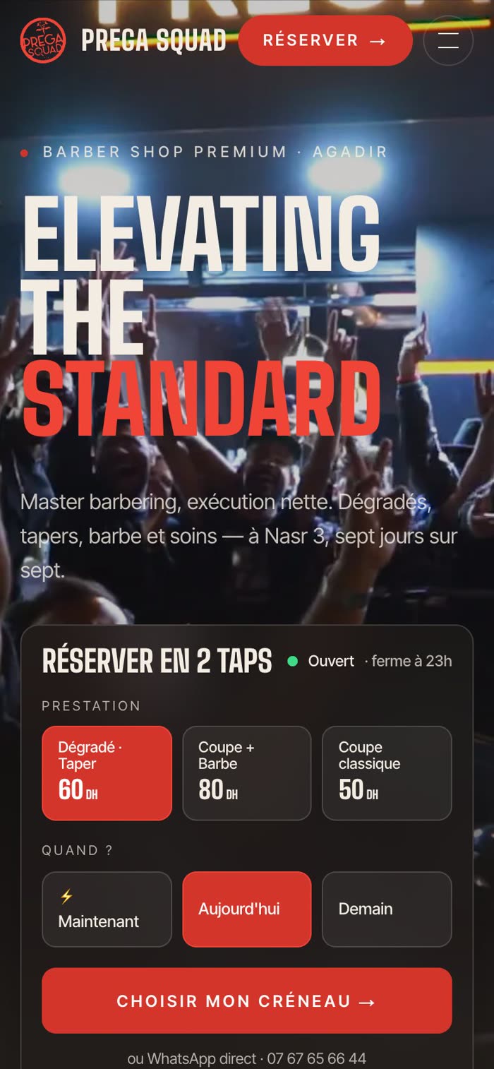 PregaSquad sur mobile