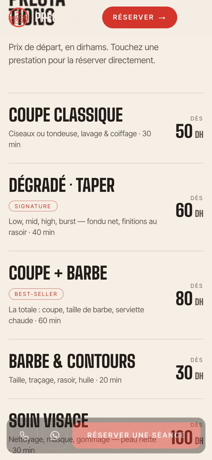 PregaSquad sur mobile, plus bas
