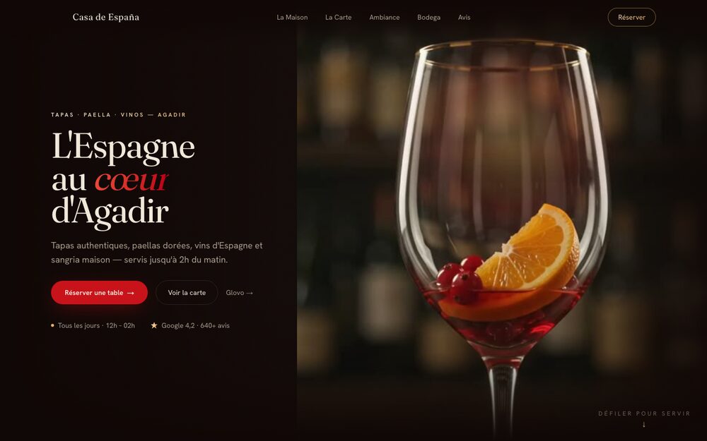 Casa de España — website homepage